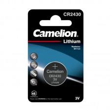 Батарейка литьевая CR2430-BР1 (CR2430-BP-1 3V) цена за 1шт Camelion